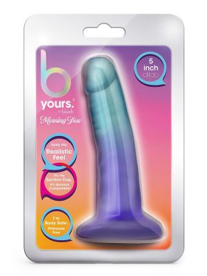 B YOURS MORNING DEW 5 INCH DILDO SAPPHIRE