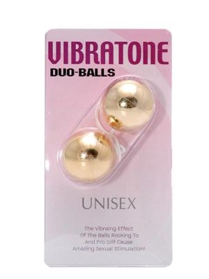 VIBRATONE DUO BALLS GOLD BLISTERCARD