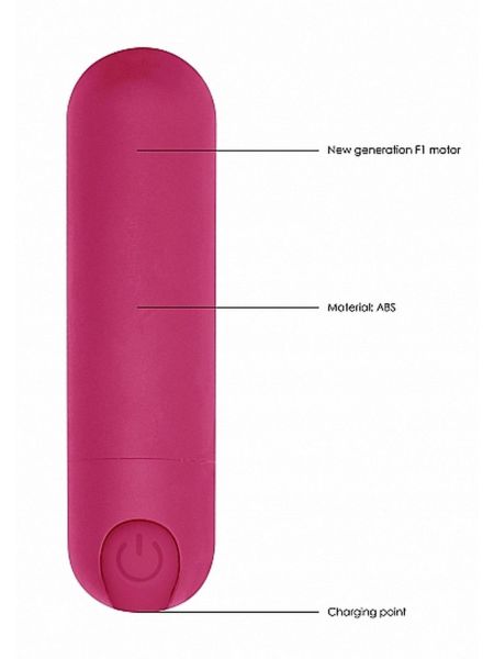 10 Speed Rechargeable Bullet - Pink - 8