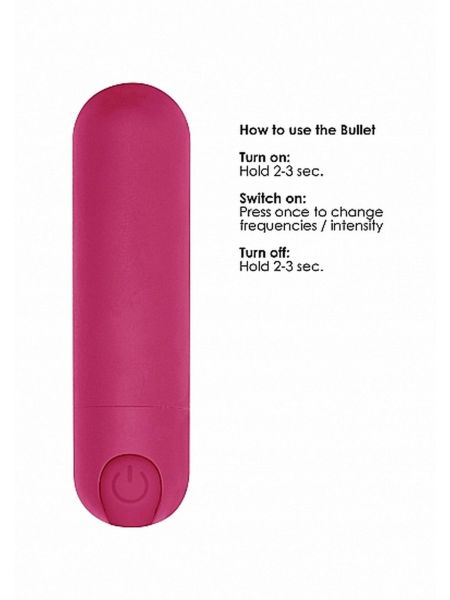 10 Speed Rechargeable Bullet - Pink - 9