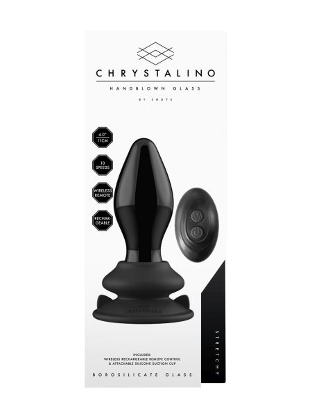 Stretchy - With Suction Cup and Remote - 10 Speed - Black