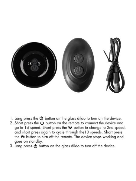 Stretchy - With Suction Cup and Remote - 10 Speed - Black - 6