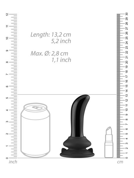 Prickly - With Suction Cup and Remote - 10 Speed - Black - 7