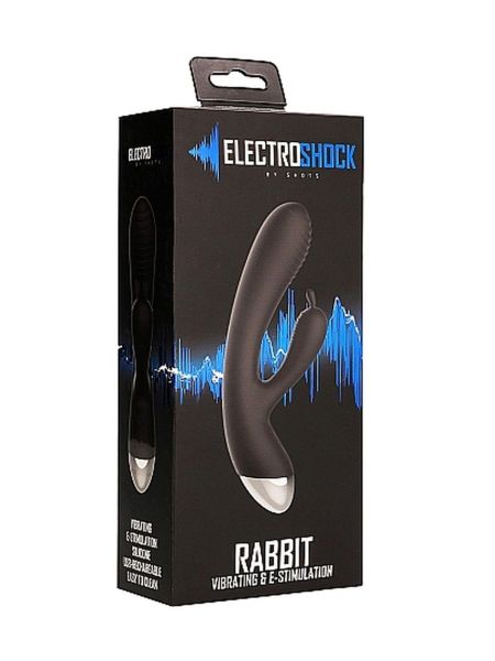 E-Stimulation Rabbit Vibrator - Black - 2