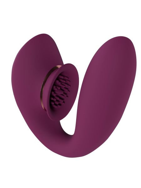 Twitch 3 - Rechargeable Vibrator & Suction - Silicone - 10 Speed - Burgundy - 4