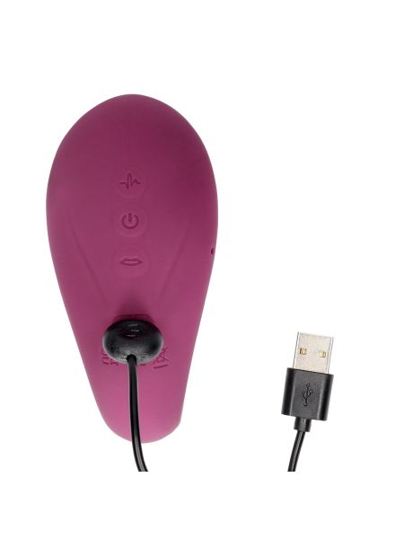 Twitch 3 - Rechargeable Vibrator & Suction - Silicone - 10 Speed - Burgundy - 6