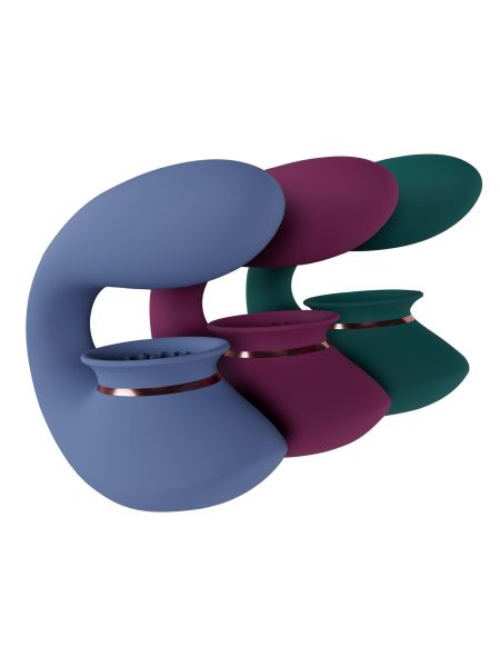 Twitch 3 - Rechargeable Vibrator & Suction - Silicone - 10 Speed - Burgundy - 8