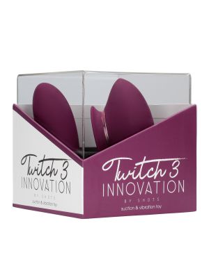 Twitch 3 - Rechargeable Vibrator & Suction - Silicone - 10 Speed - Burgundy - image 2