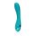 Smooth Silicone G-Spot Vibrator - Teal Blue