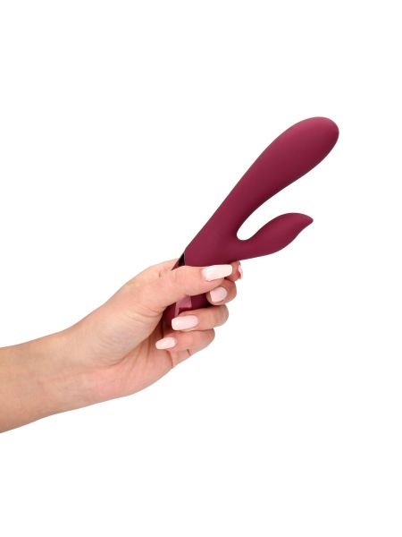 Smooth Silicone Rabbit Vibrator - Dark Cherry - 5