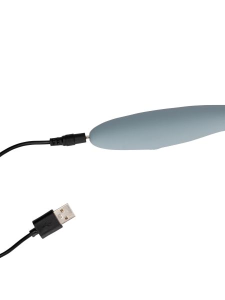 Ultra Soft Silicone G-Spot Vibrator - Basalt Grey - 4