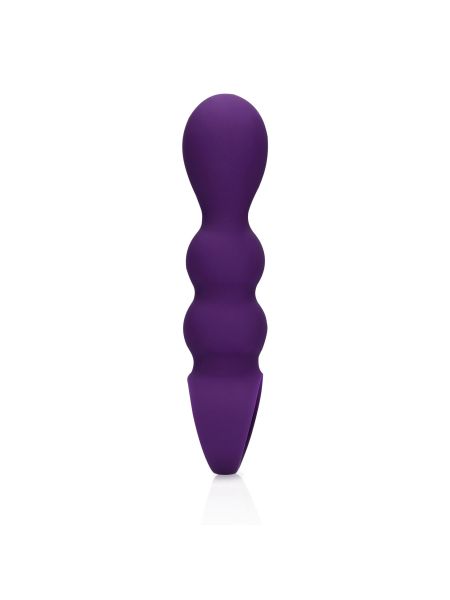 Teardrop Shaped Anal Vibrator - Clear Purple - 3