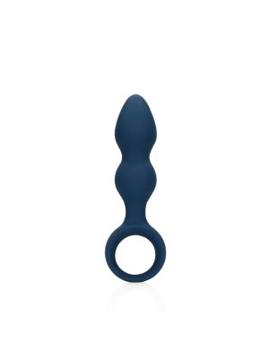 Teardrop Shaped Anal Plug - Large - Baltic Blue