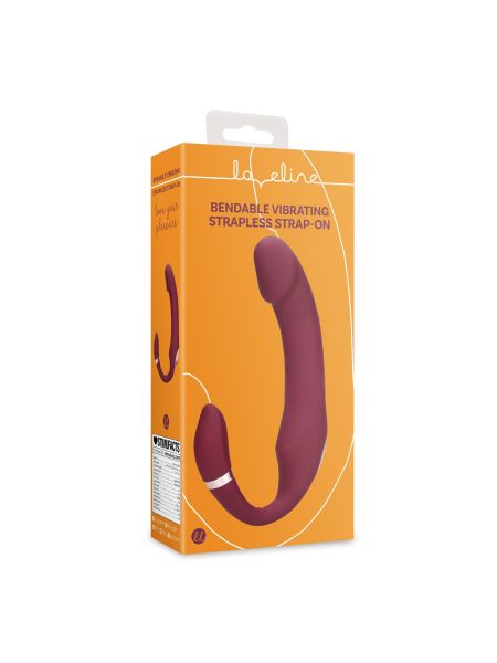 Bendable Vibrating Strapless Strap-on - 2