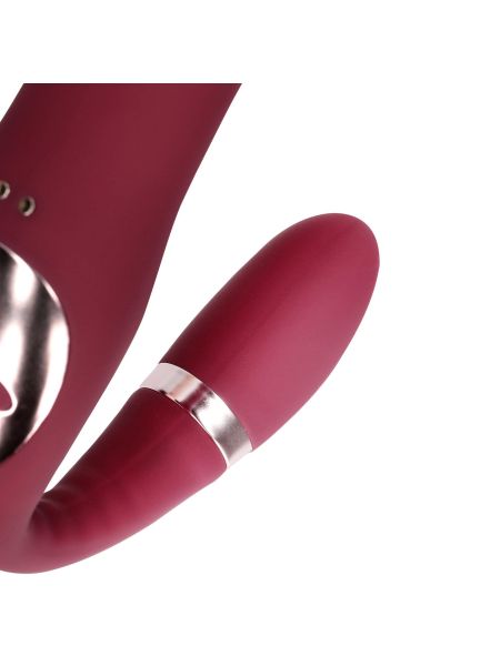 Bendable Vibrating Strapless Strap-on - 8