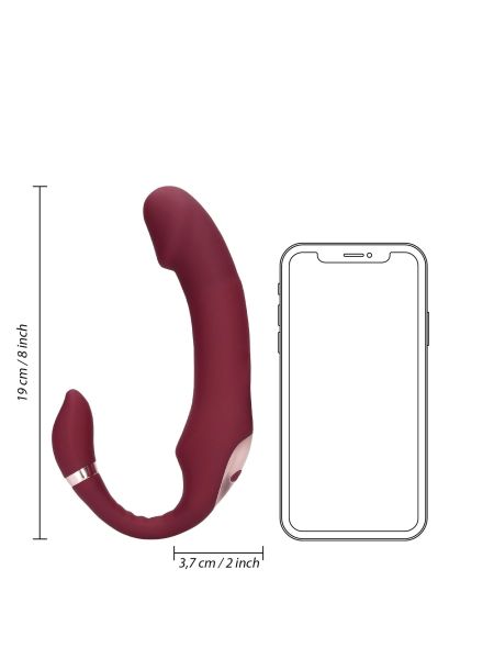 Bendable Vibrating Strapless Strap-on - 11