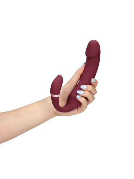 Bendable Vibrating Strapless Strap-on - 12