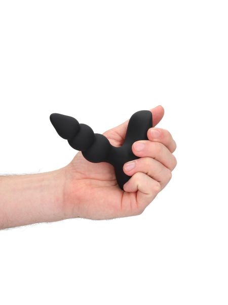 Beaded Vibrating Anal Plug with Remote Control - 12