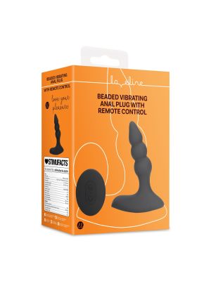 Beaded Vibrating Anal Plug with Remote Control - image 2