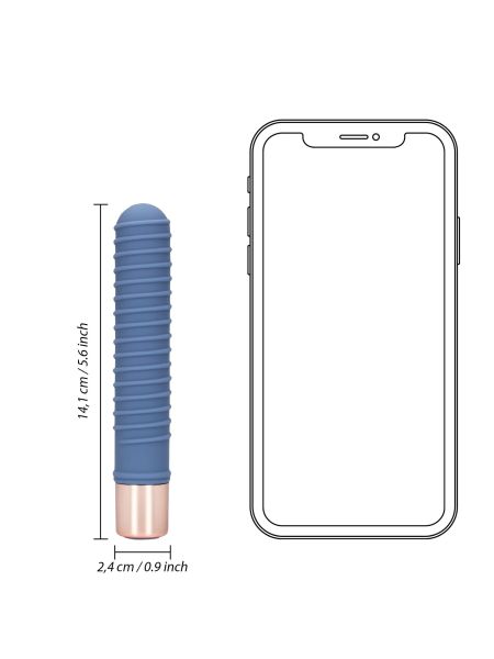 Ribbed Mini Vibrator - 9
