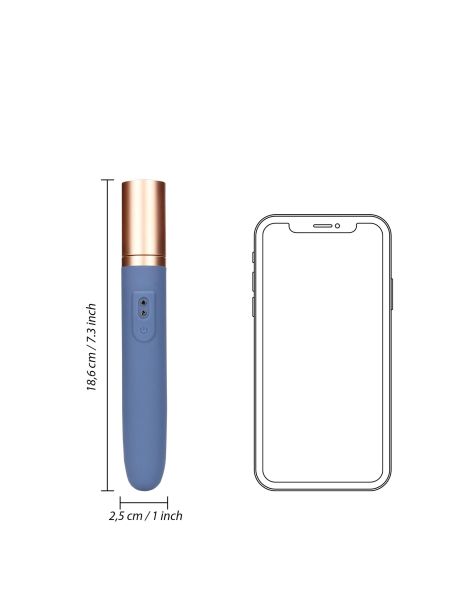 Travel Vibrator with Lube Compartment and Pump - 12