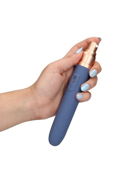 Travel Vibrator with Lube Compartment and Pump - 14