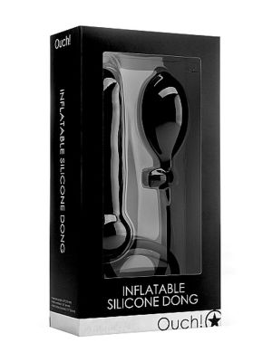 Inflatable Silicone Dong - Black - image 2