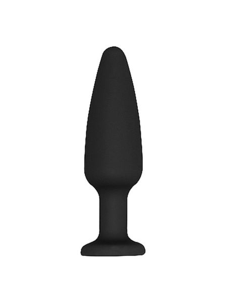 Cone-Shaped Diamond Butt Plug - Black - 4