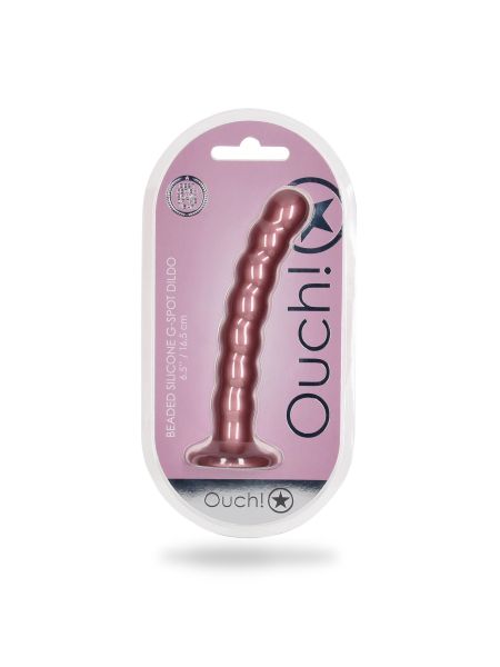 Beaded Silicone G-Spot Dildo - 6,5'' / 16,5 cm - 2