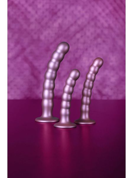 Beaded Silicone G-Spot Dildo - 6,5'' / 16,5 cm - 10