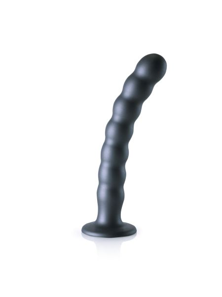 Beaded Silicone G-Spot Dildo - 8'' / 20,5 cm