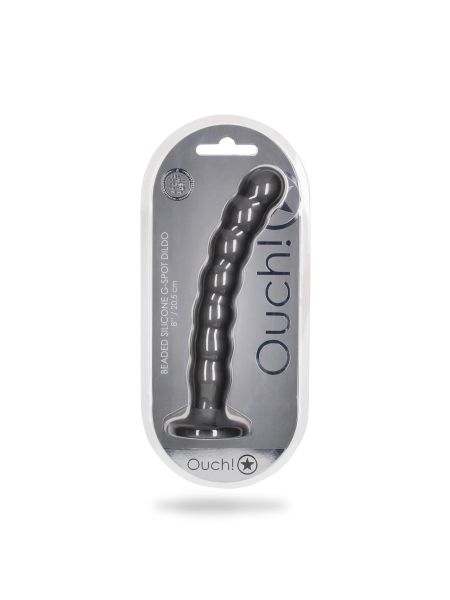 Beaded Silicone G-Spot Dildo - 8'' / 20,5 cm - 2