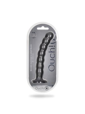 Beaded Silicone G-Spot Dildo - 8'' / 20,5 cm - image 2