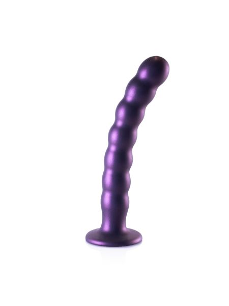 Beaded Silicone G-Spot Dildo - 8'' / 20,5 cm