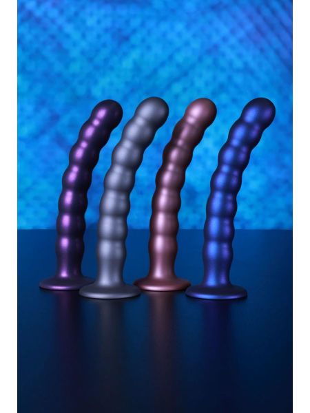 Beaded G-Spot Dildo - 8'' / 20,5 cm - Rose Gold - 11