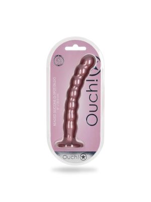 Beaded G-Spot Dildo - 8'' / 20,5 cm - Rose Gold - image 2