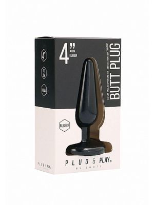 Butt Plug - Basic - 4 Inch - Black - image 2