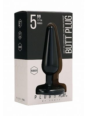 Butt Plug - Basic - 5 Inch - Black - image 2