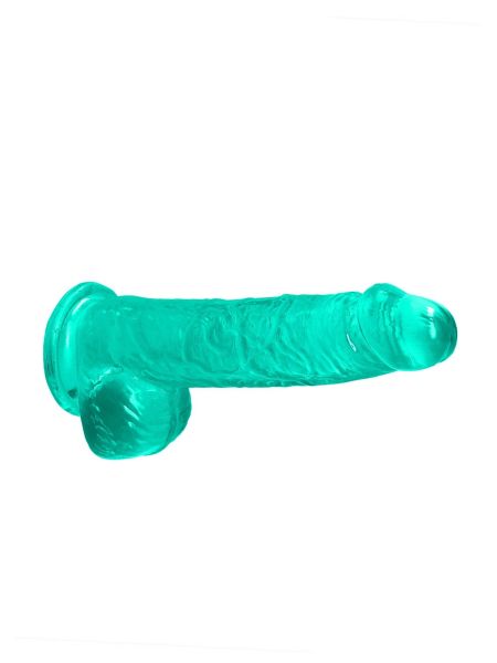 6"""" / 15 cm Realistic Dildo With Balls - Turquoise