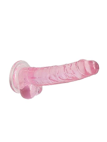 7"" / 18 cm Realistic Dildo With Balls - Pink - 6