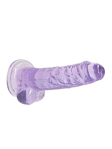 7"" / 18 cm Realistic Dildo With Balls - Purple - 6