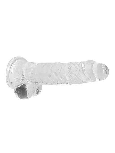8"" / 20 cm Realistic Dildo With Balls - Transparent - 6