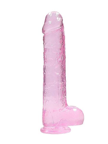 9"" / 23 cm Realistic Dildo With Balls - Pink - 4