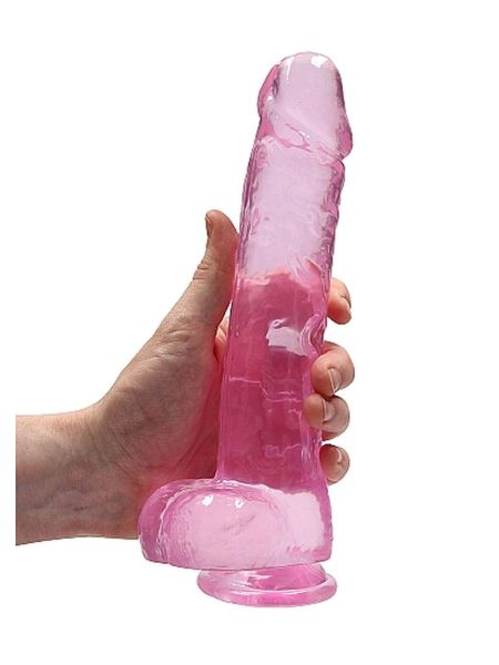 9"" / 23 cm Realistic Dildo With Balls - Pink - 7