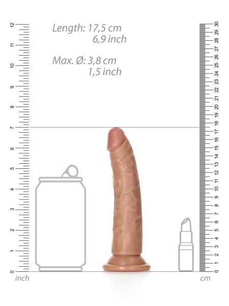 Slim Realistic Dildo with Suction Cup - 6""""/ 15,5 cm - 7