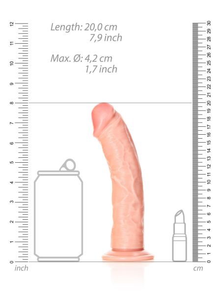 Curved Realistic Dildo with Suction Cup - 7""""/ 18 cm - 7