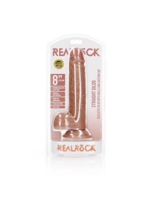 Straight Realistic Dildo  Balls  Suction Cup - 8