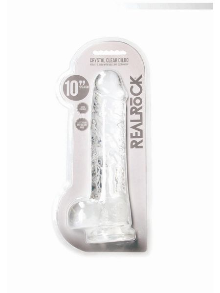 Realistic Dildo with Balls - 10""""/ 25,4 cm