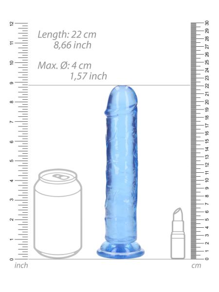 Straight Realistic Dildo with Suction Cup - 8'' / 20 - 6