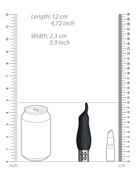 Sparkle - Rechargeable Silicone Bullet - Black - 5